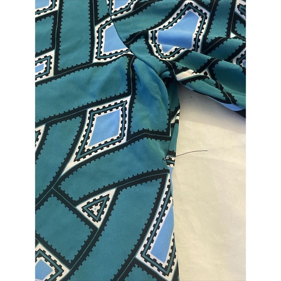 Nicole Miller Womens Dress Size Small Green Shift Mini Long Sleeve Retro Flaw - Picture 11 of 16